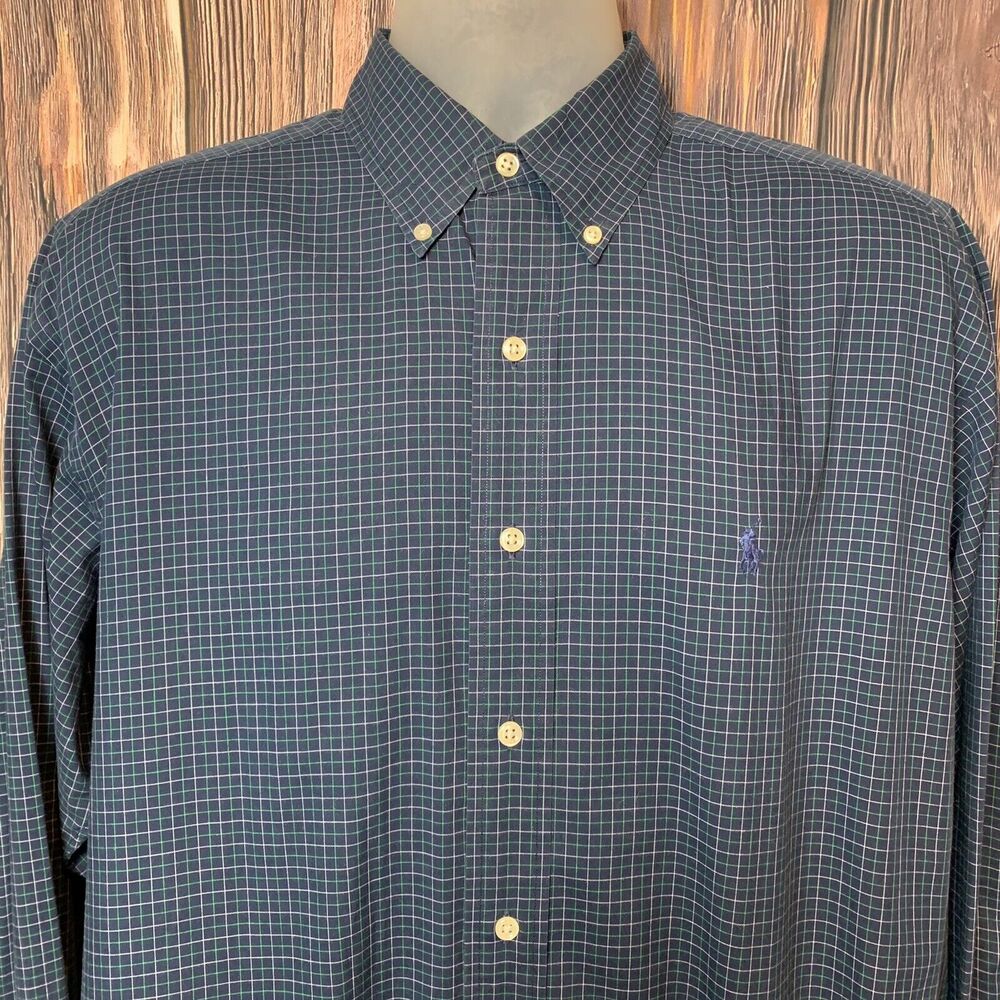 Ralph Lauren Navy Check Dress Shirt